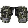 Tofficu Borsa Posteriore in Tela Verde Grande capacità e Design Riflettente per Mountain Bike, Due Tasche Portaborraccia per Uso Posteriore