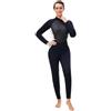 MFWHEFJ Muta Sub Muta da sub da donna in neoprene da 3 mm, muta da surf, attrezzatura for immersioni e snorkeling, costume da bagno intero da donna, costume da bagno femminile con manica(2XL)