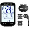 Bikevee Ciclocomputer GPS per Bicicletta con ANT+ e Bluetooth, Sensore di Cadenza 2 in 1, Doppio Supporto, Schermo FSTN da 2,6, App Link-S e Strava, IPX7, 50 Ore di Batteria, 10 Lingue