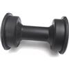 Fauhapyway Rotella a rullo in plastica scorrevole liscia da 60 mm con cuscinetti per vogatore sedile di ricambio accessorio fitness nero