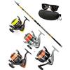 Generico MGFISHING KIT SURFCASTING Canna Trabucco Vektor 4,20mt 150gr + Mulinello Trabucco a scelta + OCCHIALI OMAGGIO (colore e tipo soggetto a disponibilità) (1 Canna + 1 Dayton 8000)