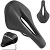 SKIPTHYBER Sella per bicicletta da uomo e donna, comoda e morbida, in memory foam, ergonomica, ammortizzante, traspirante, impermeabile, con rivestimento e attrezzi, per mountain bike, mountain bike, biciclette