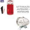 Büchel KIT Fanale Luce Anteriore + Fanale Posteriore a LED ideale bicicletta Olanda - R - Graziella - Vintage - City Bike - Uomo / Donna - BATTERIE INCLUSE …