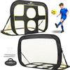 PodiuMax Porta da calcio per bambini 2 in 1, rete da calcio pop up con borsa per il trasporto, per giardino/giardino/esterno/interno, 10 x 2,6 m, facile da installare, durevole porta da calcio per