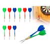 SAHONFEN Set di 9 Freccette con Punta in Metallo, Freccette con Punta Rivestita in Ferro e Rame, Utilizzabili per Allenamento e Intrattenimento in Club (Rosso, Blu Scuro e Verde)