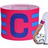 Generic Bracciale da capitano, bracciale da calcio per capitano, fascia da uomo, fascia da giocatore regolabile, per gioco di elastici per adulti e giovani