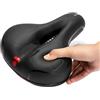 Generico Sella for Cyclette, Ampio Cuscino in Memory Foam Impermeabile con Doppia Sfera Ammortizzante(Blue)