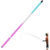 Generico Canna Da Pesca - Canna Telescopica Ultra Corta Da 175 Cm | Mini Canne Da Pesca Leggere In Fibra Di Carbonio | Kit Per Canne Per Gamberetti Portatili Termoretraibili, Blu Ghiaccio, Rosa, Per L'uso Con