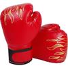 Kiuiom Guantoni Kick Boxing Bambino,Guanti da Boxe Bag,per Kickboxing,Muay Thai,Combattimento in Gabbia,Sacchi Pugilato,Imbottitura,in EVA in Pelle PUV,per 3-8 Anni Ragazze e Ragazzi,Rosso
