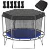 Generic Copertura ombreggiante for Trampolino da 14 Piedi, tettoia con Blocco UV for Telaio Rotondo a 6 Poli(14in)