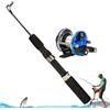 Generico Canna E Mulinello Da Pesca | Combo Canna Telescopica E Mulinello | Set da Viaggio in Fibra di Carbonio per Persico Trota Pesce Gatto Crappie Lago Fiume Mare Sponda