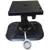 ComfyHarbor Fish Finder - Supporto per schermo regolabile con rotazione a 360 gradi, per zattera e barca da pesca, staffa leggera in nylon PVC, con base a sgancio rapido, colore nero