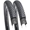 YunSCM 2 pneumatici leggeri di alta qualità da 26 pollici 26 x 1,95 pneumatici 50-559 60TPI in nylon resistente alle forature, compatibili con pneumatici da 26 x 1,90 26 x 195 per mountain bike
