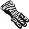 PYMUST Guanti tiro arco 3 dita, protezione per principianti e adulti, adatti archi ricurvi compound caccia e allenamento (Motivo zebra, L)