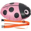PLAFOPE Boa Gonfiabile per Nuoto Festa Estiva, Galleggiante in PVC Rosa Doppia Camera d'Aria per Sicurezza e Aiuto All'apprendimento in Acque Libere