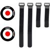 ComfyHarbor Bersaglio per allenamento di calcio, aiuto per la pratica della porta da calcio, per precisione Bullseye, dischi regolabili in TPE, per trapani su reti da campo o cortile (25 cm - 2 pezzi)