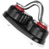 OHPHCALL Morsetto Morsetto Sostitutivo per Corda in Lega di Alluminio Nero Facile da Trasportare per Barca e Kayak per Canoa e Rafting