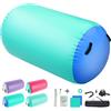KIKILIVE Air Roller Barile Gonfiabile con Pompa Elettrica 600W | Tappetino Ginnastica Artistica, Yoga, Acrobazie, Fitness, Equilibrio, Taekwondo, Palestra | Include Borsa Trasporto