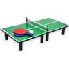 KORAT - Tavolo Ping Pong da Tavolo Mini con Rete, 2 Racchette e Pallina Inclusa, Tennis Tavolo Portatile Salvaspazio, MDF Resistente, Gioco per Bambini e Adulti, 60x30x8 cm