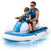 Aredwhiterui Jet Ski Gonfiabile 3-in-1 per Adulti, Jet Boat 500W con Design Stabile a 5 Camere d'Aria, Maniglia di Sterzo Aggiornata e Modalità Paddle per Adolescenti, Piscine Familiari, Laghi e Mare Unpowered