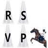 Generic Coni di Dressage Equestre, Marcatori Per Competizioni Dressage, Coni Sportivi Impilabili con Lettere per Competizioni Equestri ed Eventi Equestri