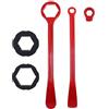 ASODDMVB Strumento di Installazione Pneumatici Adatto per Suzuki Adatto per Kawasaki Adatto per Honda Adatto per Yamaha Adatto per KTM Adatto per Husqvarna(Type B Red)