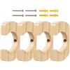 Generico Supporto da Parete per Pagaia per Kayak - Contenitore per Remi in Legno | Supporto per per Kayak in Legno | Vite, Tubo di Espansione per Garage, Rimessa per Barche, Soggiorno, Balconi