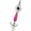 APGLSXY Amo da pesca senza ardiglione in acciaio inossidabile con luce a LED Fish Eye migliora la visibilità Attrezzatura da pesca notturna Doppio gancio per ombrelli