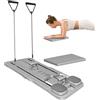 Generico Plank Trainer Tavola Addominale | Trainer Scivolante Per Pilates Con Cuscini Gomito Ingranditi,Attrezzo per Allenamento Core con Supporti Gomiti Spessi per Muscoli Schiena ed Esercizi