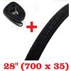 Chaoyang 1 x Copertone + 1 x Camera d'Aria Bici Bicicletta 28 x 1 5/8-1 3/8 (700 x 35) / Colore Nero