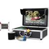 DIGNIFE Macchina fotografica subacquea, Fish Finder Telecamera subacquea for pesca 15 LED bianchi + lampade a infrarossi for su ghiaccio/mare/fiume con telecamera da 10 pollici 1000TVL(F004A-2L-50M)
