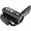 ASHATA Videocamera 5K, videocamera Vlogging da 56 MP, zoom 18x, touch screen da 3 pollici, con microfono e paraluce, telecomando e staffa portatile