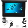DIGNIFE Macchina fotografica subacquea, Fish Finder 4.3in TN HD Telecamera subacquea for la pesca IP68 impermeabile(15m)
