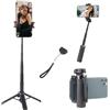 UTEBIT Bastone Selfie per Phone, 4 in 1 Selfie Stick Monopiede Estensibile Mini Treppiede per Smartphone con Telecomando Wireless Rimovibile per iPhone 16 15 14 Pro Max, per Samsung, per Android