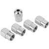 Fauhapyway Dado mandrino M8 x 0,75 mm, 5 pezzi, in lega di zinco, per accessori per utensili rotanti, accessori per smerigliatrice elettrica e applicazioni di montaggio dell'albero dell'utensile rotante