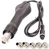 POOIQX Maniglia for aria calda a 8 fori BGA. Resinge il calore del soffiatore dell'aria della saldatura for 858 8858 858D 878A 878 Stazione di,Controllo preciso(Handle and Nozzles)