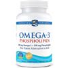 Nordic Naturals, Omega-3 Phospholipids, con Fosfatidilcolina, 60 Capsule molli, Testato in Laboratorio, Senza Glutine, Senza Soia, Non OGM