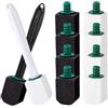 Veftsvy 10 Pezzi Pietra Pomice Per Wc, Pietra Per La Pulizia Della Toilette, Con 2 Manico Riutilizzabile, Pomice Spazzole Pulizia Efficace, per Toilette, Cucine, Lavelli e Lavabi