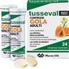 Marco Viti Tusseval Gola Adulti Mal di Gola 24 Compresse Masticabili Limone e Miele