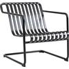 Hay - Poltrona bassa Palissade - Nero - Acciaio termolaccato - Designer Ronan & Erwan Bouroullec