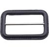 WDZDS Interno 2.5-5CM Sostituzione Fibbia in Vera Pelle Nera Sostituzione Fibbia per Cintura Rivestita in Pelle con Perno per la Creazione di Fibbia con Cursore Triglide