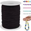 LEREATI Filo Elastico per Braccialetti Resistente 0.8mm x 100m Cordino Elastico Fili per Braccialetti, Cordoncino per Collane, Filo Elastico per Cucire Fai da Te Perline (Caffè)