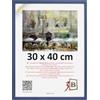 3-B - Cornice portafoto modello Lund in stile rustico, colore blu scuro - 30 x 40 cm - con vetro acrilico