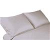 SpazioTessile Lenzuolo Sotto Con Angoli o Federe Flanella 160x190 h25 o h30 100% Cotone Tinta Unita AT (Grigio, Coppia Federe 50x80)