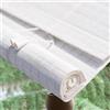 AUJLKJOUV Tenda Avvolgibile in bambù Cucina per Tapparella in Bamboo A Rullo in Listelli di Fatto A Mano,Bianco Tende Veneziane Montaggio A Soffitto O A Parete,Traspirante