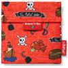Roll'Eat ®- Snack'n'Go Kids | Porta Merenda per Bambini Porta Sandwich Riutilizzabile ed Ecologico senza BPA, Pirati Rosso