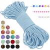 LEREATI Filo Elastico per Braccialetti Resistente, Cordoncino Elastico 2mm x 20m Elastici Braccialetti Cordino Elastico, Filo Nylon per Collane Perline Braccialetti Fai da Te Cucire (Blu)