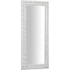 Biscottini Specchio da parete L35xPR4xH82 Bianco - Specchio bagno - Specchiera da parete - Arredamento casa - Specchio da parete lungo - Decorazioni camera da letto - Specchio camera da letto