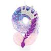 mciskin Kpop Candele di compleanno, viola rosa numero 9 candela per torta, decorazioni per 9° Birtdhay, corona scintillante con paillettes per feste a tema K pop, anniversari e celebrazioni