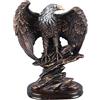 lvifloae Statua dell'Aquila in Resina, Stile retrò, Bronzo, Pitturato, Autoportante
